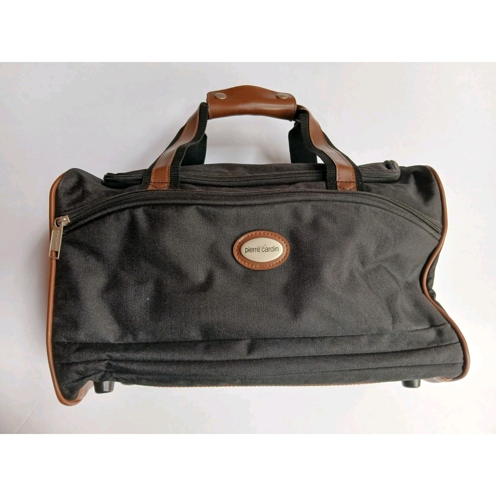 Pierre Cardin Carry On Travel Overnight Bag Black 16 inch